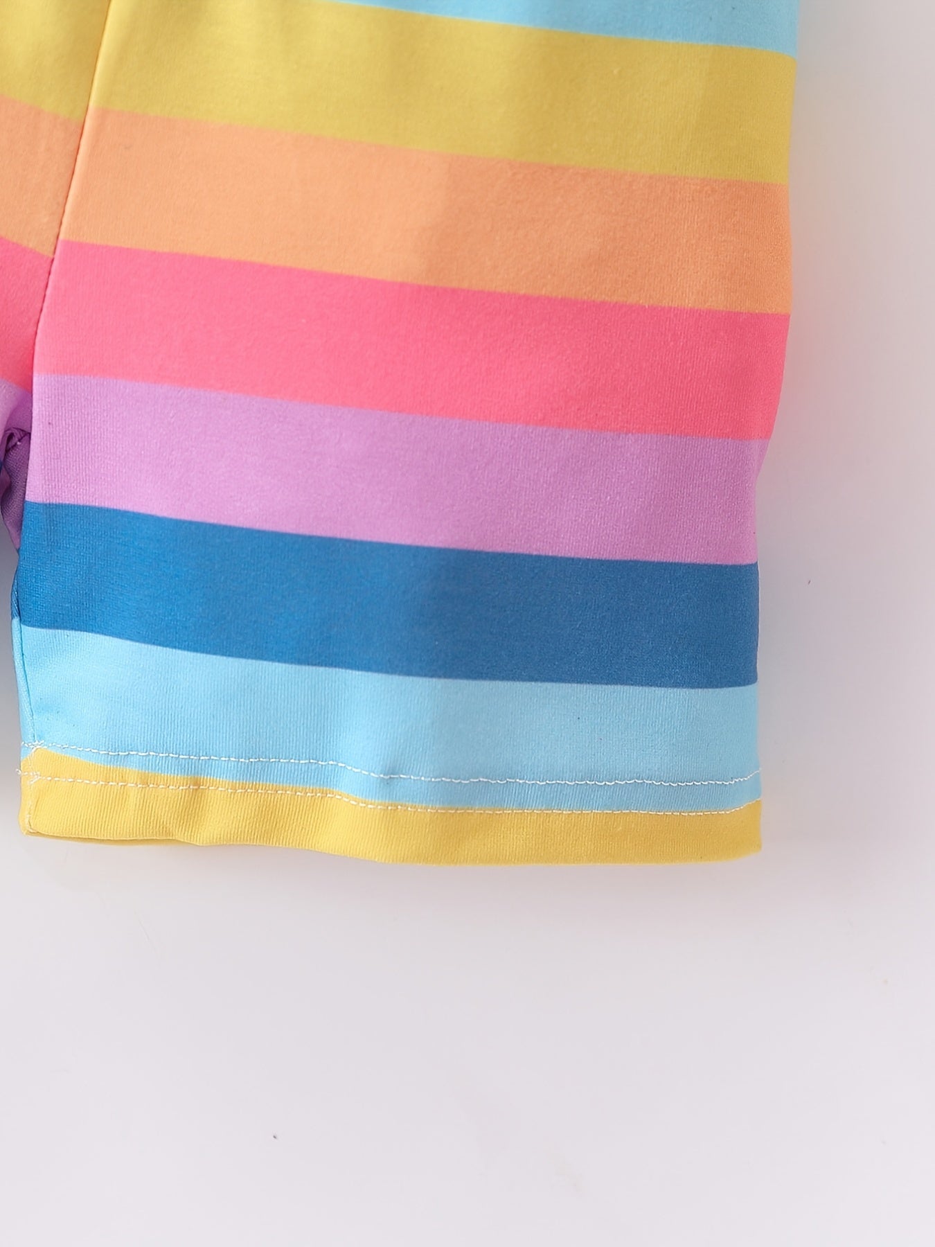 Toddler Boy's Colorful Stripe Pattern 2pcs Tank Top & Shorts Set