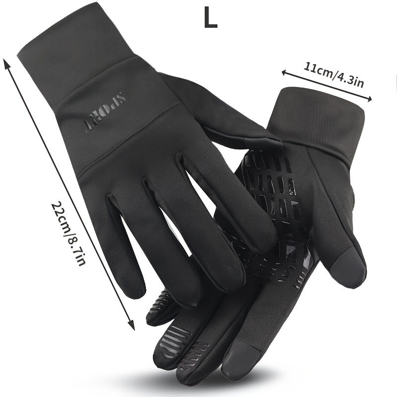 Unisex Riding & Skiing Gloves Thickened Warm Coldproof Non slip