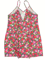 Boho Nightdress Women's Plus Floral Print V Neck Sexy Cami