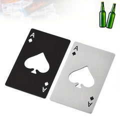 Poker Card Beer Bottle Opener Stainless Steel Halloween Party Supplies