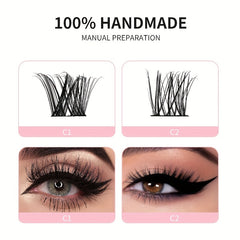 DIY Curly Lash Clusters Eyelash Extension Kit with Strong Hold Lash Glue