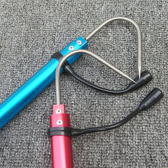 Portable Telescopic Fishing Grip with Rubber Handle Lightweight and Durable