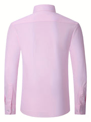 Men's Classic Button Up Shirt with Chest Pocket