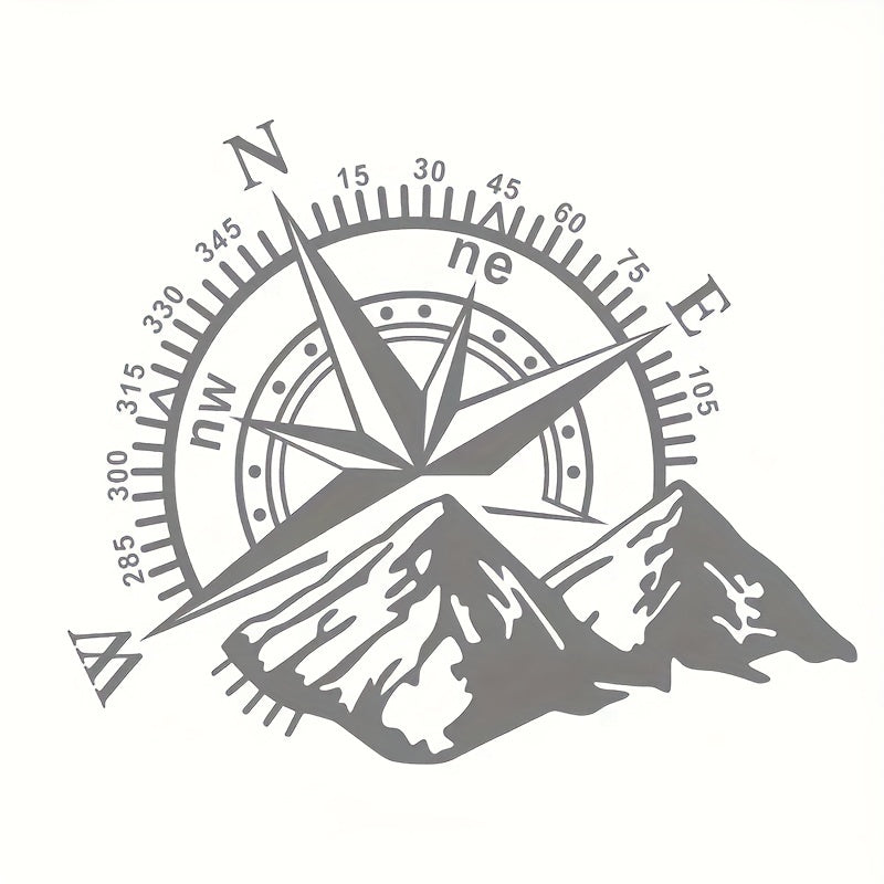 Mountain Compass Car Decoration Scratch Cover Sticker