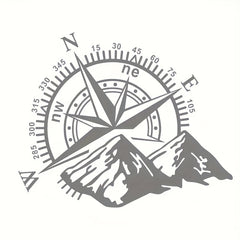Mountain Compass Car Decoration Scratch Cover Sticker