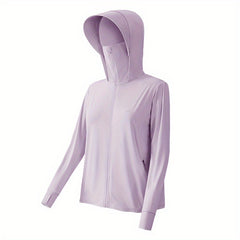 UV Protection Zip Up Hoodie for Hiking with Pockets