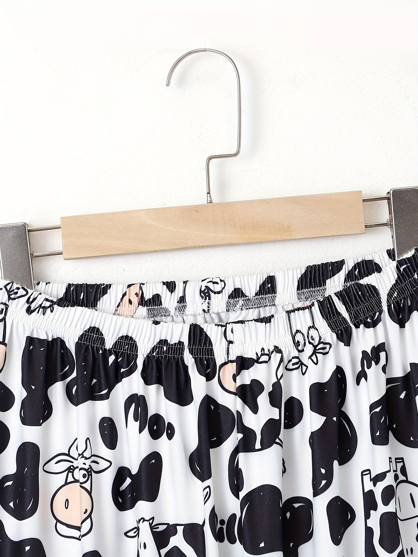 Cow Print Sleep Bottoms Casual & Home Sleep Pants Women's Sleepwear
