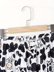 Cow Print Sleep Bottoms Casual & Home Sleep Pants Women's Sleepwear