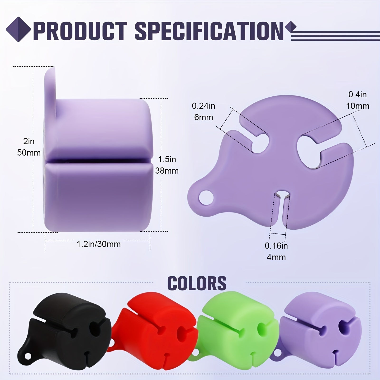 3pcs Luminous Fly Fishing Rod Clips 4 Colors Perfect Fishing Rod Accessories