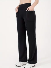 High Waisted Bootcut Leggings With Pockets Flared Yoga Pants