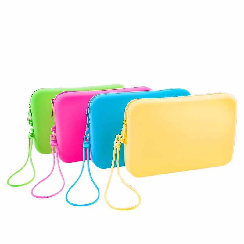 Waterproof Silicone Cosmetic Bag for Women Toiletry Storage Makeup Organizer