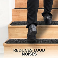 15pcs Non-slip Self-Adhesive Stair Mat Embossed Step Sticker