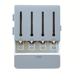 Grid Wall Mount Spice Rack Organizer Kitchen Storage Liquid Seasonings