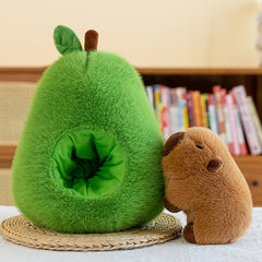 Capybara Plush Toy Soft Green & Yellow Stuffed Animal