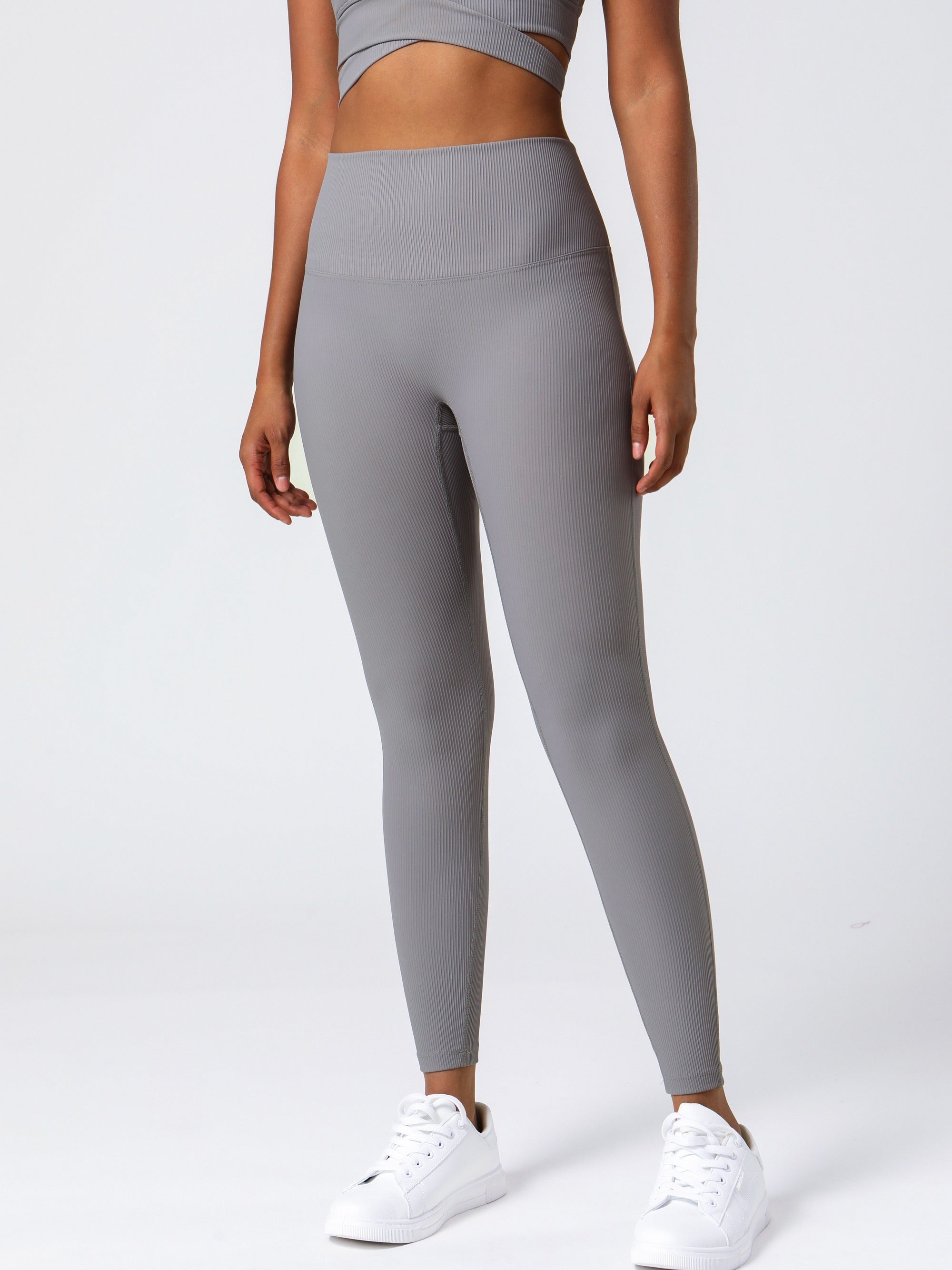 Women's High Waist Wide Waistband Butt Lifting Leggings