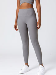 Women's High Waist Wide Waistband Butt Lifting Leggings