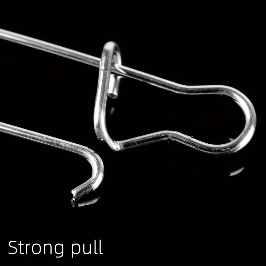 50pcs Fishing Hook Connector Duo Lock Snap Freshwater Saltwater Accessory