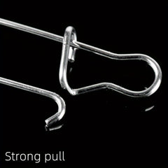 50pcs Fishing Hook Connector Duo Lock Snap Freshwater Saltwater Accessory