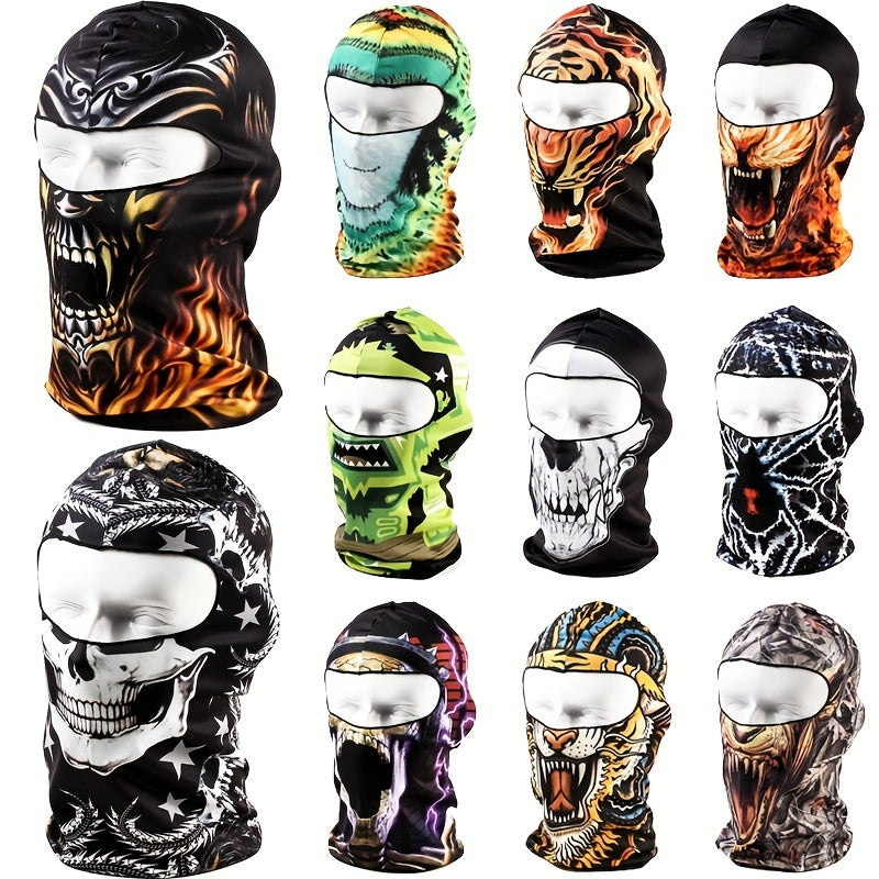 Skull Balaclava Face Mask Windproof UV Sun Dust Protective Full Face Cover