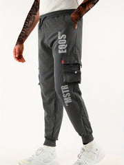 Men's Cargo Pants Loose Drawstring Casual Outdoor Work Pants