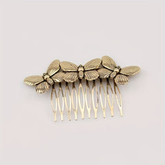 Bronze Butterfly Hair Comb Vintage Barrette Hair Accessories