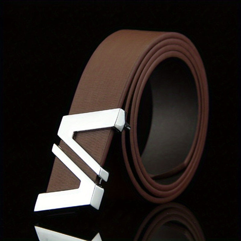 Men's Leather Automatic Buckle Business Belt Gift
