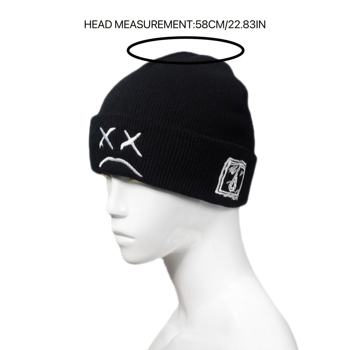 Men's Casual Knit Sports Warm Embroidered Beanie