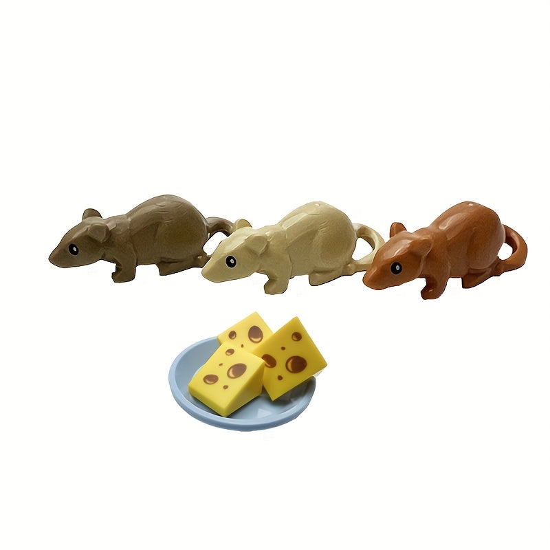 Animal Building Block Parts Rat Mouse Mouse Mouse Cheese Cake Small Cake