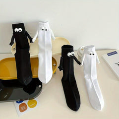 Couple Funny Socks with Magnetic Dolls - Unique Gift Idea for Couples