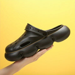 Men's Platform Clogs Non Slip Beach Sandals Hollow Out Garden Shoes