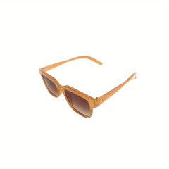 Retro Square PC Sunglasses Glasses Cloth Anti-squeeze Box