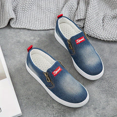 Women's Canvas Slip On Shoes Lightweight Walking Shoes