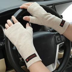 Warm Fingerless Gloves Men Women Outdoor Sports Coldproof Arm Warmers