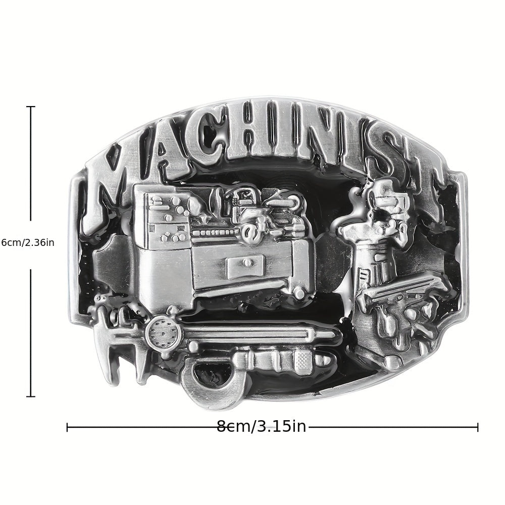 Machine Tool Craftsman Belt Buckle Men's Casual Decoration