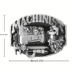 Machine Tool Craftsman Belt Buckle Men's Casual Decoration