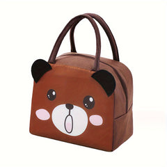 3D Cartoon Lunch Box Bag Thermal Insulated Aluminum Foil Bag for School Office