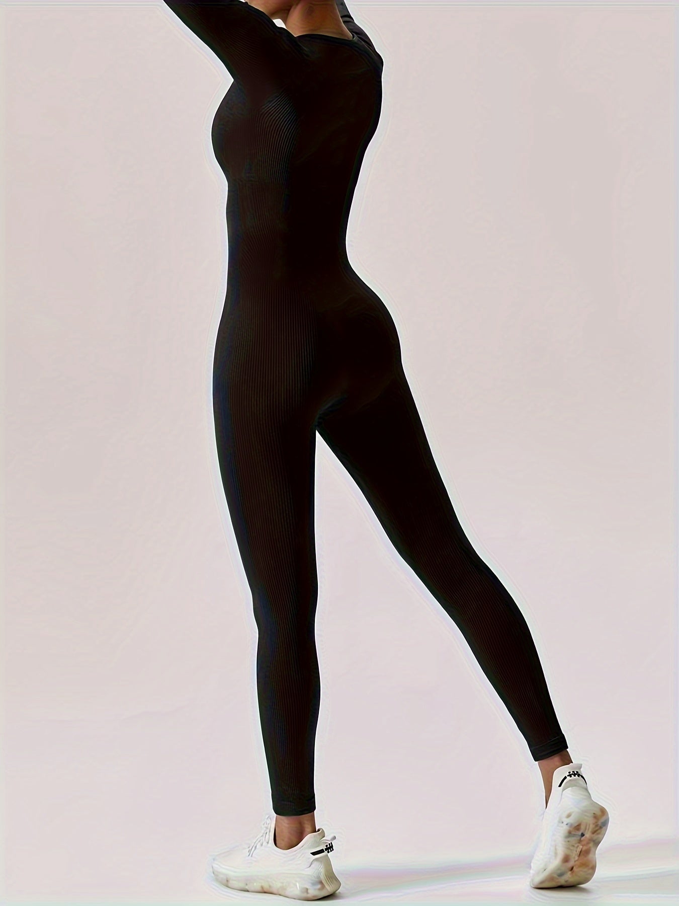 Seamless Yoga Bodysuit Long Sleeve Activewear