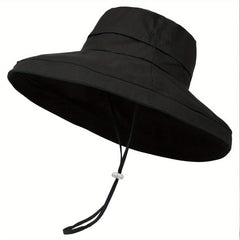 Wide Brim Sun Hat Outdoor UV Protection Bucket Hat