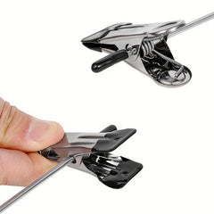 10pcs Stainless Steel Telescopic Pants Rack Hanger