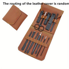 Stainless Steel Manicure Set Portable Nail Clipper 12pcs Beauty Tool