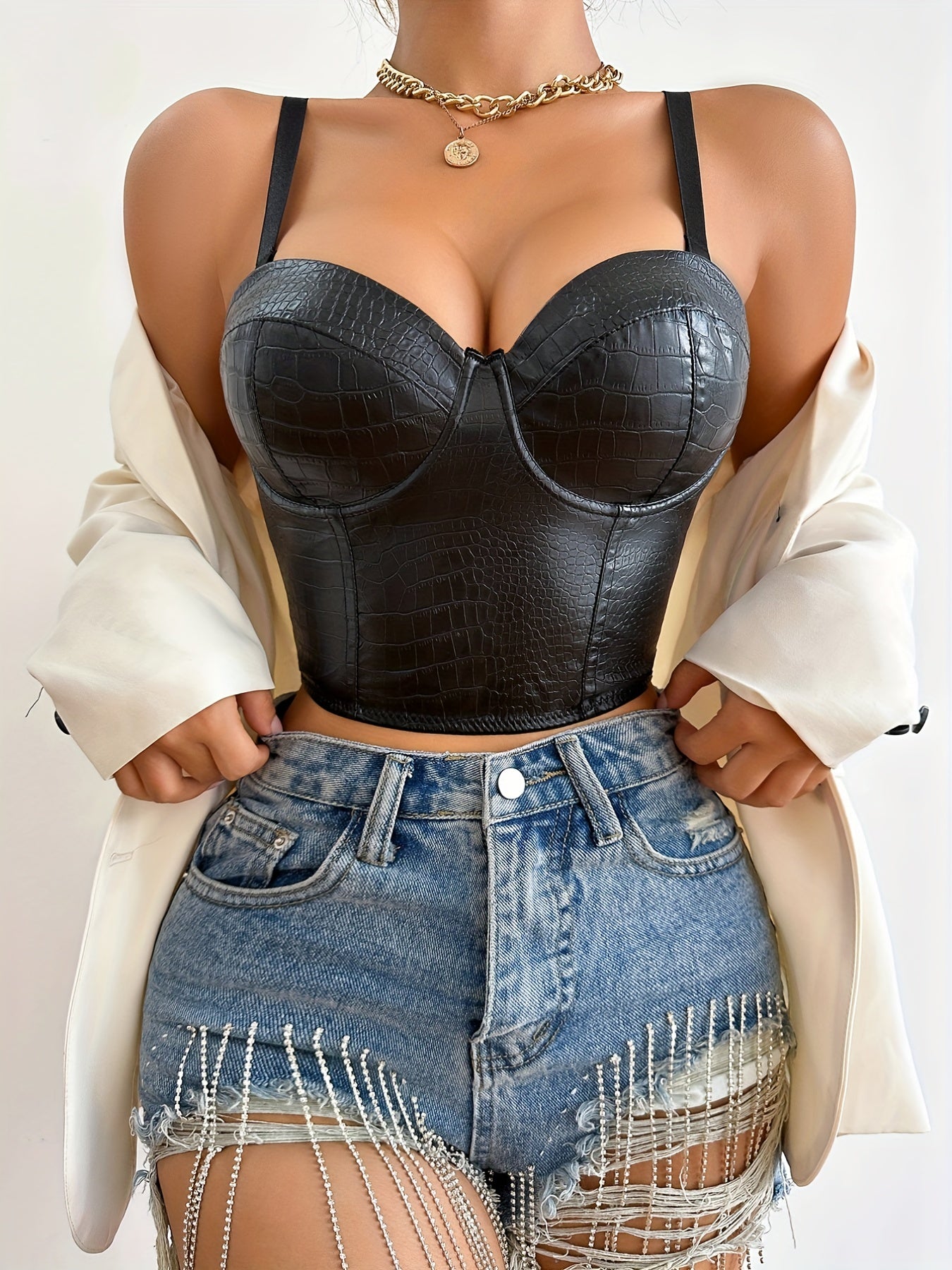 Deep V Push Up Slimmer Top Women's Underwear