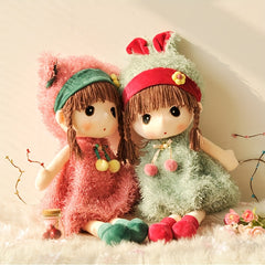 Princess Doll with Straw Hat Plush Toy Soft Doll Pillows Comfortable Cushions