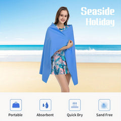 Quick Drying Microfiber Towel for Sports Gym Yoga Beach - Portable Water Absorbe