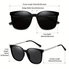 WZERRY Vintage Round Frame Polarized Sunglasses UV400