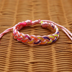 1 Pc Hand Braided Baseball Bracelet Unisex Style Adjustable Men Women