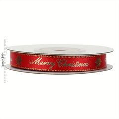 Christmas Ribbon Double sided Thread Ribbon Gift Packaging Decoration Ribbon