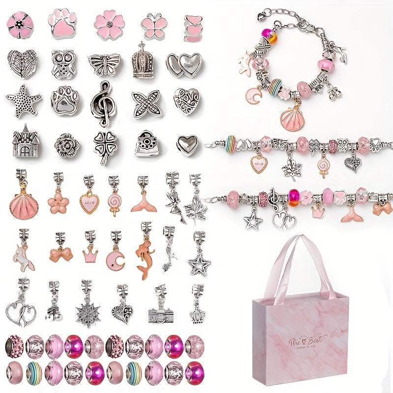 Children's Crystal Loose Bead Bracelet DIY Accessories Pack