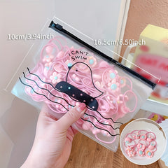 20pcs Princess Hair Rope for Baby Girls, Cartoon Hair Accessories