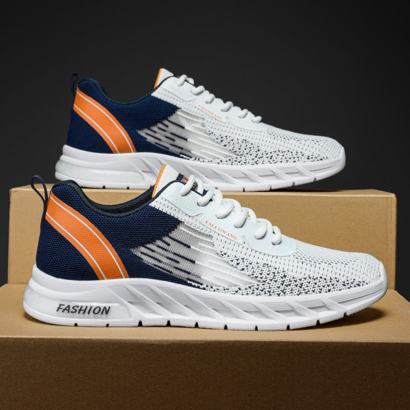 Men's Lace up Sneakers Non slip Athletic Shoes Lightweight Breathable