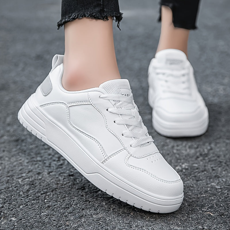 Lightweight Solid Skate Shoes Low Top Sport Shoes Women's Footwear